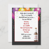 Überraschung 21. Geburtstag Party Tür Einladung (Rückseite)