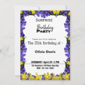 Überraschung 25. Geburtstagsparty Einladung (Vorderseite)
