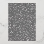 Überraschung 25. Hochzeitstag Party Silver Folieneinladung (Rückseite)