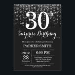 Überraschung 30. Geburtstag Einladung Silberner Gl<br><div class="desc">Überraschung 30. Geburtstag Einladung mit Silver String Leuchten mit Silver Glitzer Background. Silberner Geburtstag. Erwachsener zum Geburtstag. Männer oder Frauen laden ein. 13. 15. 16. 18. 20. 21. 30. 40. 50. 60. 70. 80. 90. 100. Jedes Alter. Für weitere Anpassungen klicken Sie bitte auf die Schaltfläche "Anpassen" und verwenden Sie...</div>