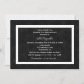 Überraschung 30. Geburtstag Party Einladung Chalkb (Rückseite)