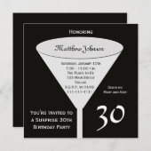 Überraschung 30. Geburtstagsfeier Party Einladung (Vorne/Hinten)