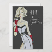 Überraschung 40. Geburtstag 40 und fabelhaftes But Einladung (Vorderseite)