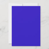 Überraschung 40. Geburtstag Einladung Royal Blue (Rückseite)