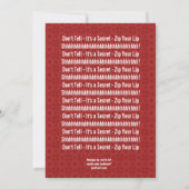 ÜBERRASCHUNG 40. Geburtstag Modernes Grau und Rot  Einladung (Rückseite)