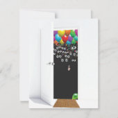 Überraschung 40. Geburtstag Party Door Einladung (Vorderseite)