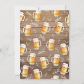 Überraschung 40. Geburtstag Rustikale Halbpension Einladung (Rückseite)