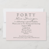 Überraschung 40. Geburtstagsfeier Party Einladung (Vorderseite)