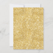 Überraschung 40 Gold 40. Geburtstag Party Einladun Einladung (Rückseite)