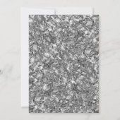 Überraschung 40. Hochzeitstag - Rotes Silber Einladung (Rückseite)