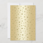 Überraschung 45. Hochzeitstag - Gold Einladung (Rückseite)