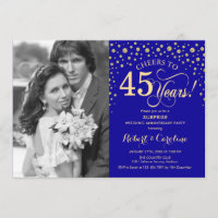 Überraschung 45 Jahre Jubiläum mit Foto Sapphire G