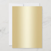 Überraschung 45-jähriges Party - Gold Black Einladung (Rückseite)