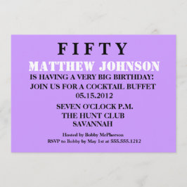 Überraschung 50. Geburtstag Einladung