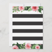 Überraschung 50. Geburtstag Einladung Frauen Blume (Rückseite)