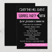 Überraschung 50. Geburtstagsparty Einladung (Vorne/Hinten)