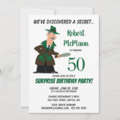 Überraschung 50. Geburtstagsparty Einladung - Gehe (Vorderseite)