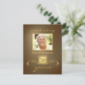 Überraschung 50. Geburtstagsparty Einladungen - Go (Stehend Vorderseite)