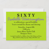 Überraschung 60. Geburtstag Einladung (Vorderseite)