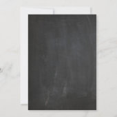 Überraschung 60. Geburtstag Einladung Chalkboard (Rückseite)
