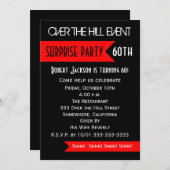 Überraschung 60. Geburtstagsparty Einladung (Vorne/Hinten)