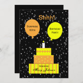 Überraschung 60. Geburtstagsparty Einladung (Vorne/Hinten)