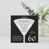 Überraschung 60. Geburtstagsparty Einladung (Stehend Vorderseite)