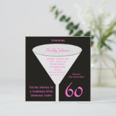 Überraschung 60. Geburtstagsparty Einladung (Stehend Vorderseite)