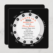 Überraschung 60. Geburtstagsparty Einladung Rotary (Vorne/Hinten)