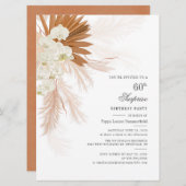 Überraschung 60. Überraschung Geburtstag Tropische Einladung (Vorne/Hinten)