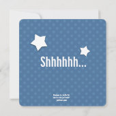 ÜBERRASCHUNG 70. Geburtstag BLAU Polka Dots V02 Einladung (Rückseite)