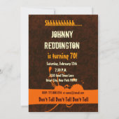 ÜBERRASCHUNG 70. Geburtstag Braun Elfenbeinküste C Einladung (Rückseite)