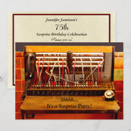 Überraschung 75. Geburtstagsparty Einladung Switch