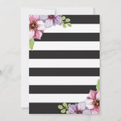 Überraschung 80. Geburtstag Einladung Frauen Blume (Rückseite)