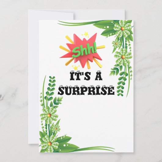 Überraschung 80. Geburtstagsparty Einladung (Rückseite)