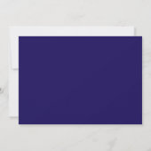 Überraschung 90. Geburtstag Navy Blue Silver Glitz Einladung (Rückseite)