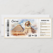 Überraschung Ägypten Boarding Pass Geschenkgutsche