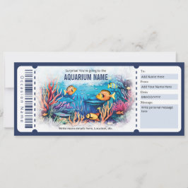 Überraschung Aquarium Geschenkgutschein Einladung