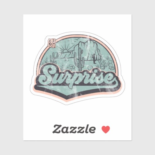 Überraschung, Arizona Aufkleber (Blatt)
