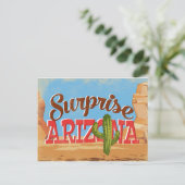 Überraschung Arizona Postkarte (Stehend Vorderseite)