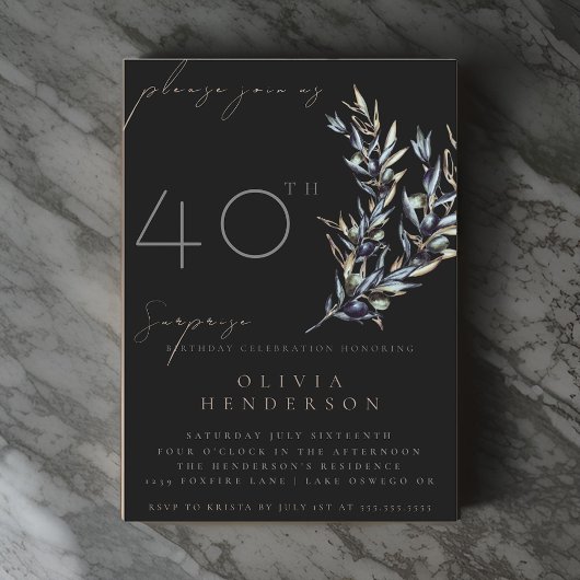 Überraschung bei der Ankunft von Black Olive Branc