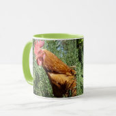 Überraschung bei Hühnern Tasse (Vorderseite Links)