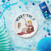 Überraschung beim Fischfang Pappteller (Party)