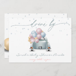 Überraschung Blue Baby Shooting Parade Einladung