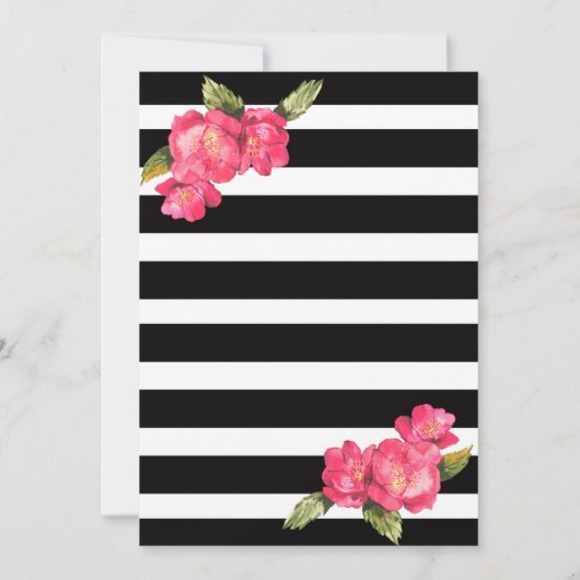 Überraschung Bridal Dusche Einladung (Rückseite)