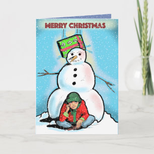 ÜBERRASCHUNG CHRISTMAS GIFT by Slipperywindow Feiertagskarte