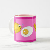 Überraschung der Cartoonfische und des Zweifarbige Tasse (Vorderseite Links)