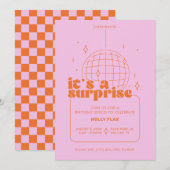 Überraschung Disco-Party Einladungen (Vorne/Hinten)