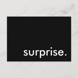 Überraschung Einladung