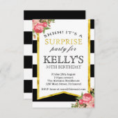 Überraschung Einladung zum Geburtstag von Frauen - (Vorne/Hinten)